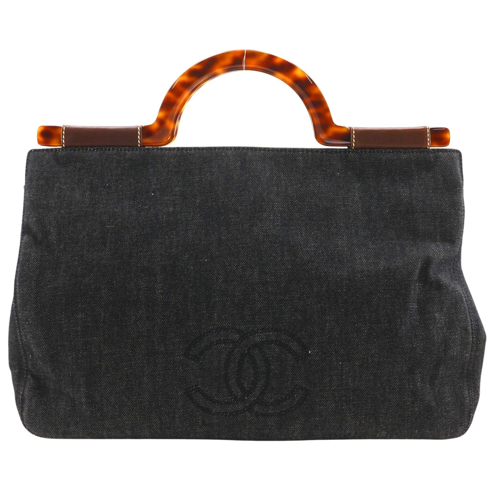 CHANEL Blue Logo Bag